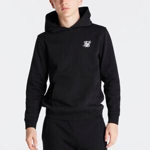 SikSilk youth overhead hoodie in black Size 15